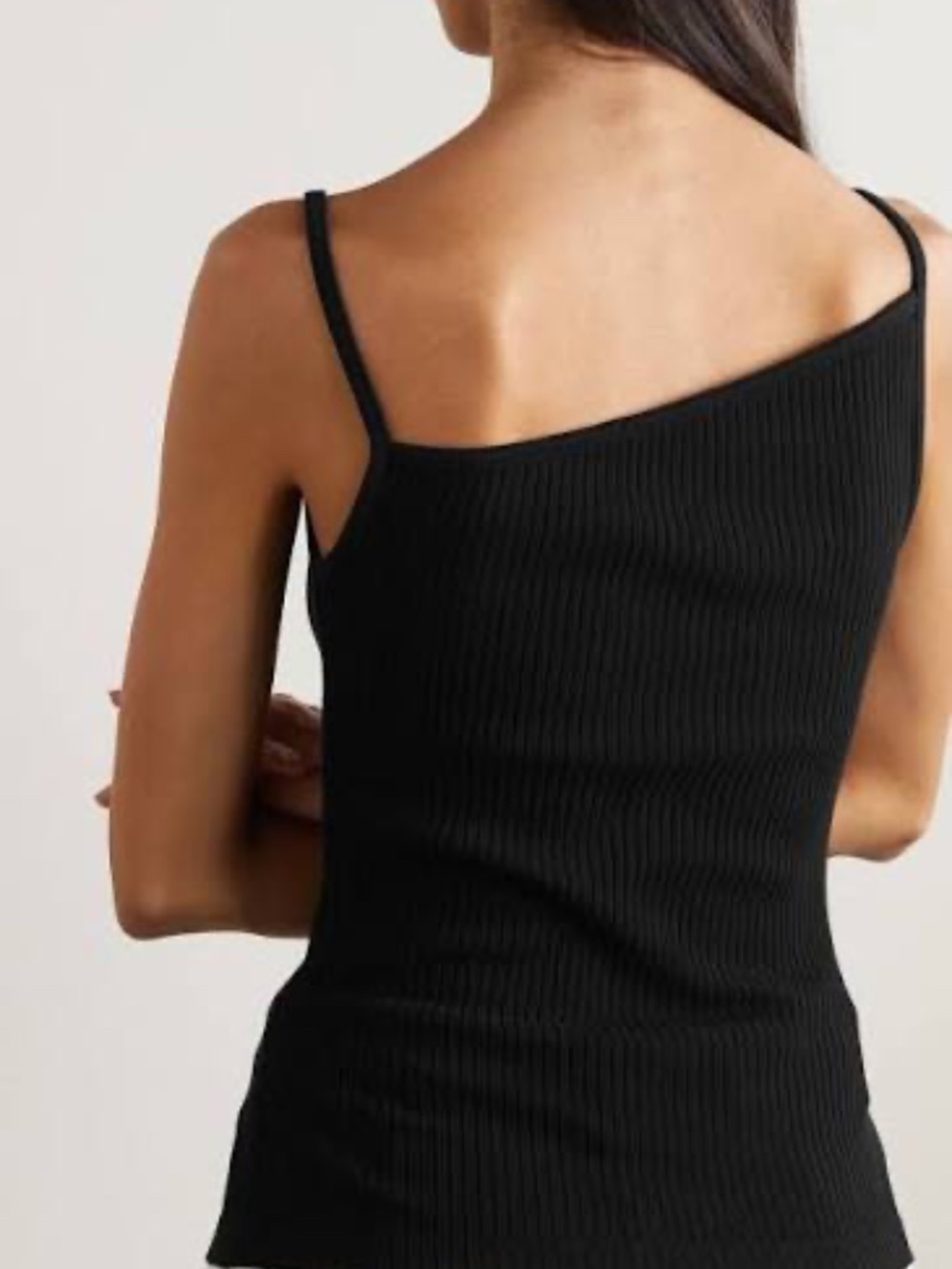 AGOLDE Priya Asymmetric Tank Top Small Black - Picture 10 of 10